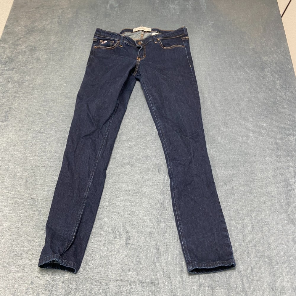 Hollister Jeans Womens 9R 29x31 Blue Denim Everyday Wear Classic Trendy Skinny